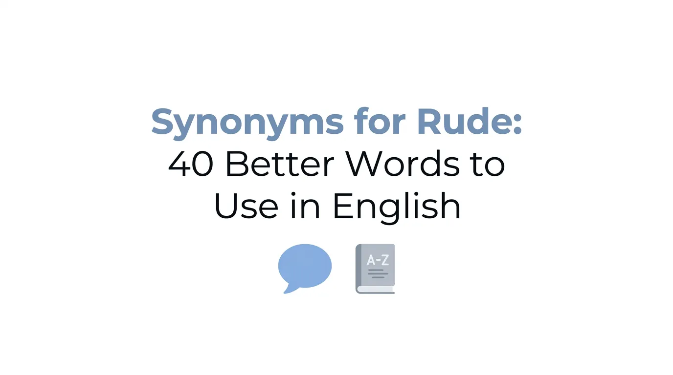 synonyms for rude