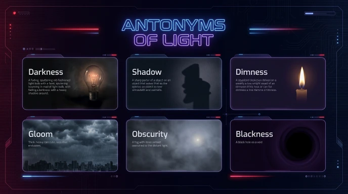 Antonyms of Light