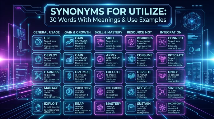 synonyms for utilize