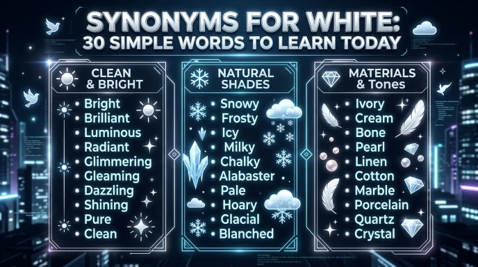 Synonyms for White