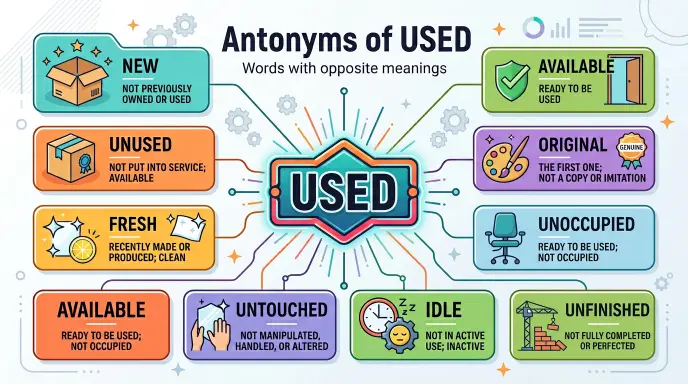 Antonyms of Used