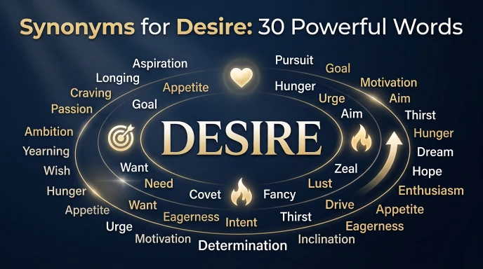 synonyms for desire
