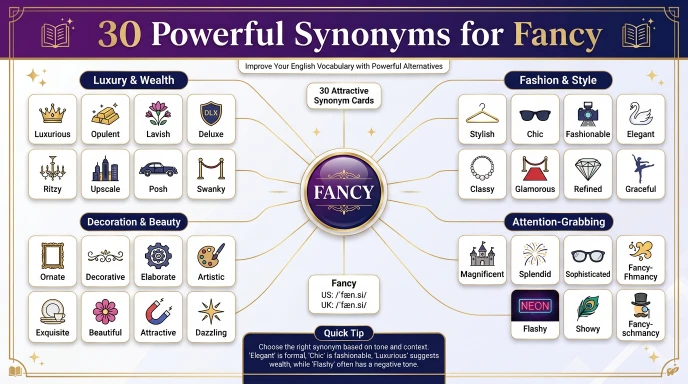 synonyms for fancy