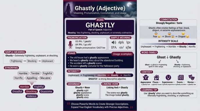 Ghastly (Adjective)