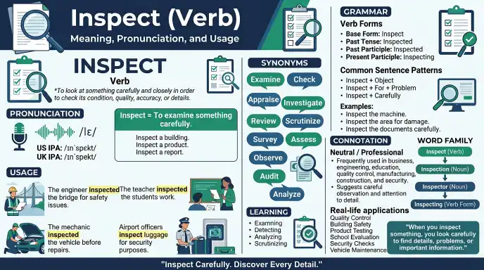  Inspect (Verb)