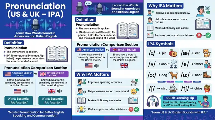 Pronunciation (US & UK – IPA)