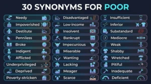 synonyms for poor