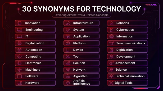 synonyms for technology