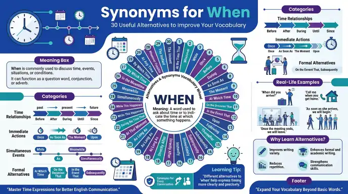 synonyms for when