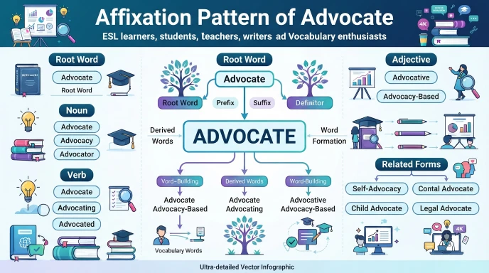 Affixation Pattern of Advocate