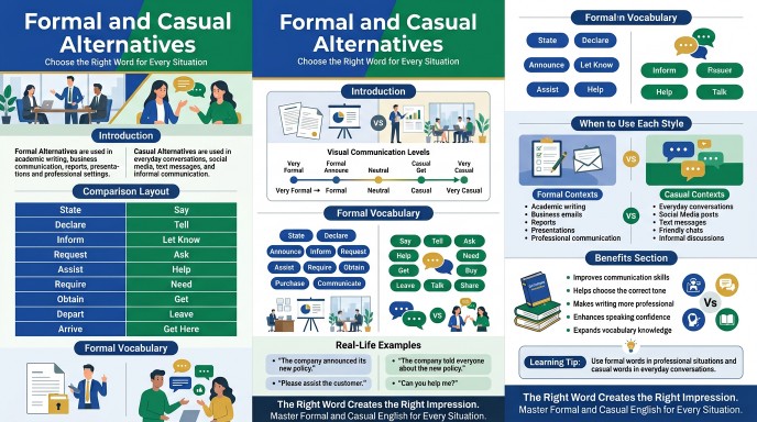 Formal and Casual Alternatives
