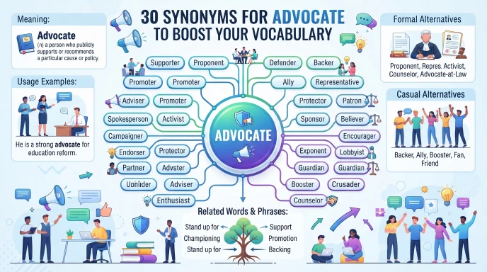synonyms for advocate