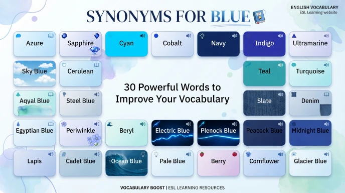 synonyms for blue