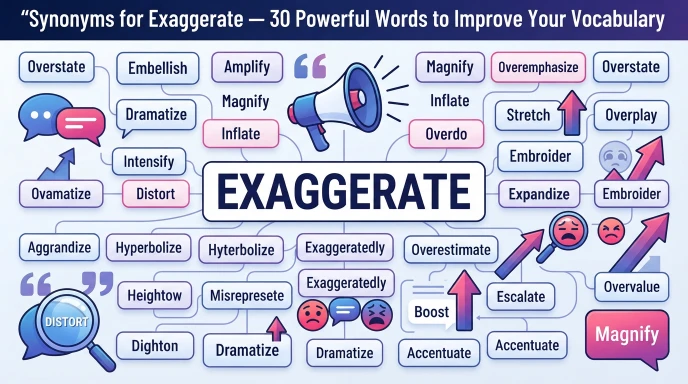 synonyms for exaggerate