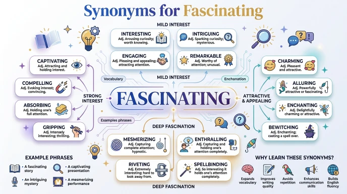 synonyms for fascinating