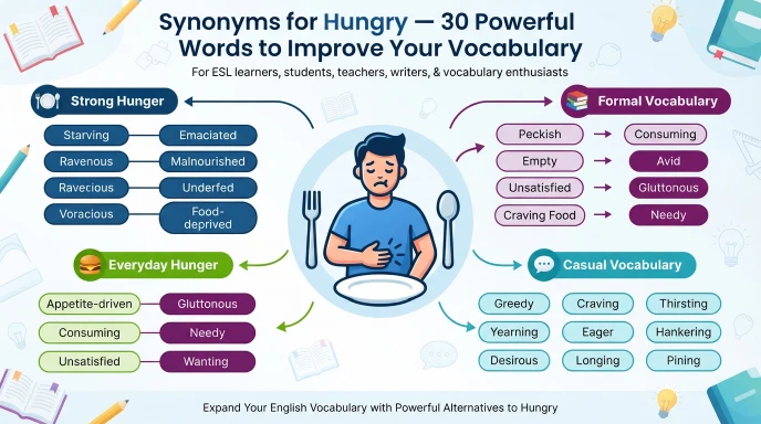 synonyms for hungry