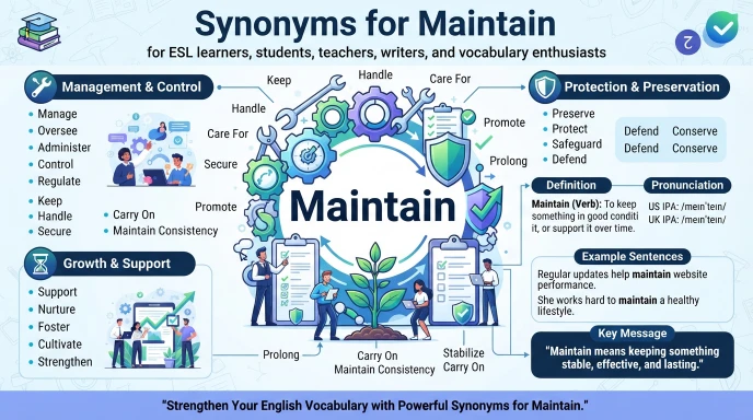 synonyms for maintain