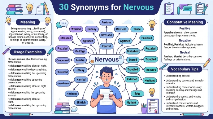 synonyms for nervous