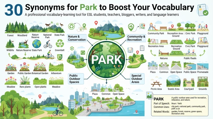 synonyms for park