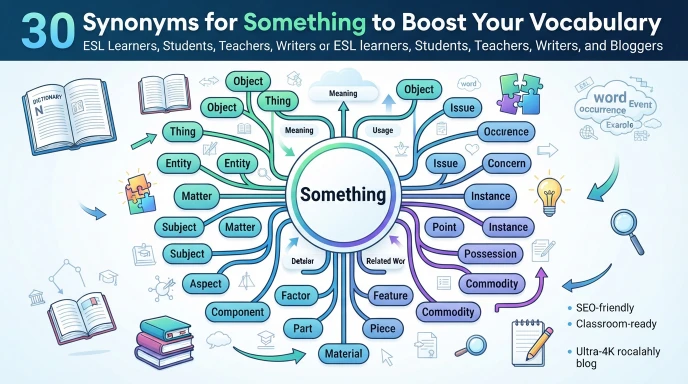 synonyms for something