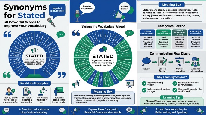 synonyms for stated