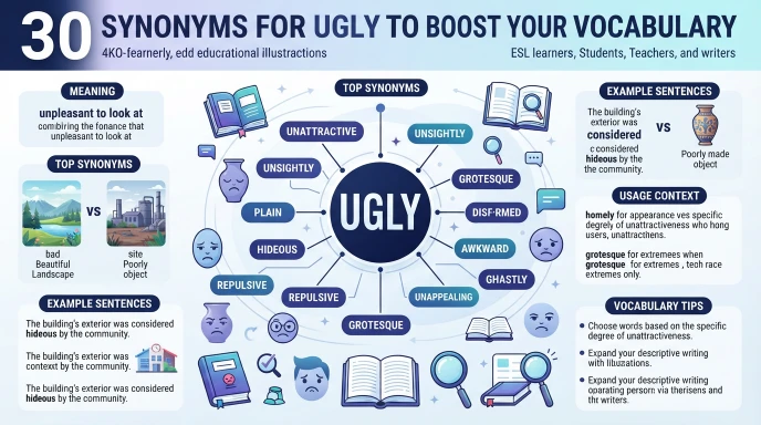 synonyms for ugly