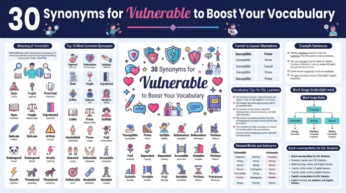 synonyms for vulnerable