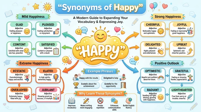 synonyms of happy