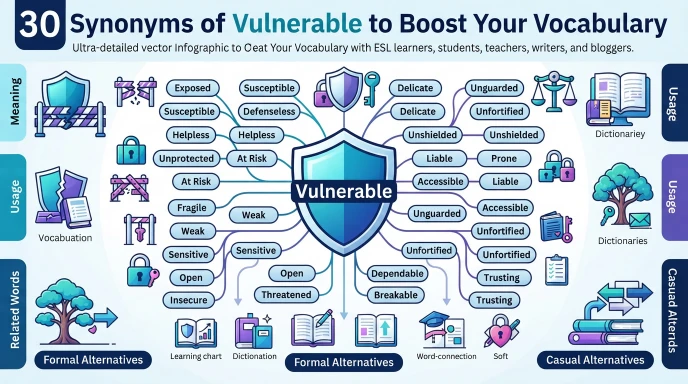 synonyms of vulnerable